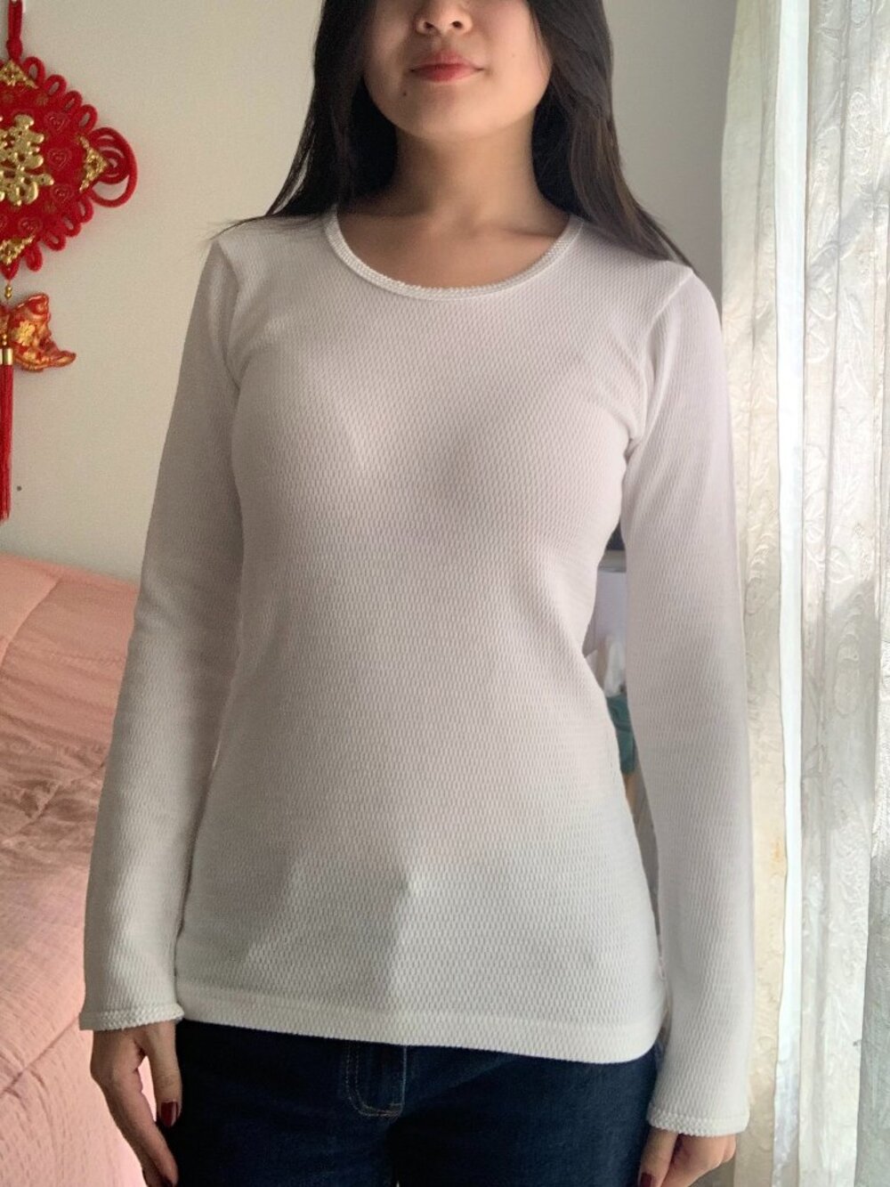 Cotton Raschel Knit Thermal Crew from Indera Mills